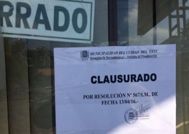 Clausuran local por abrir en asueto