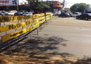 Ruta VII está clausurada por reparaciones